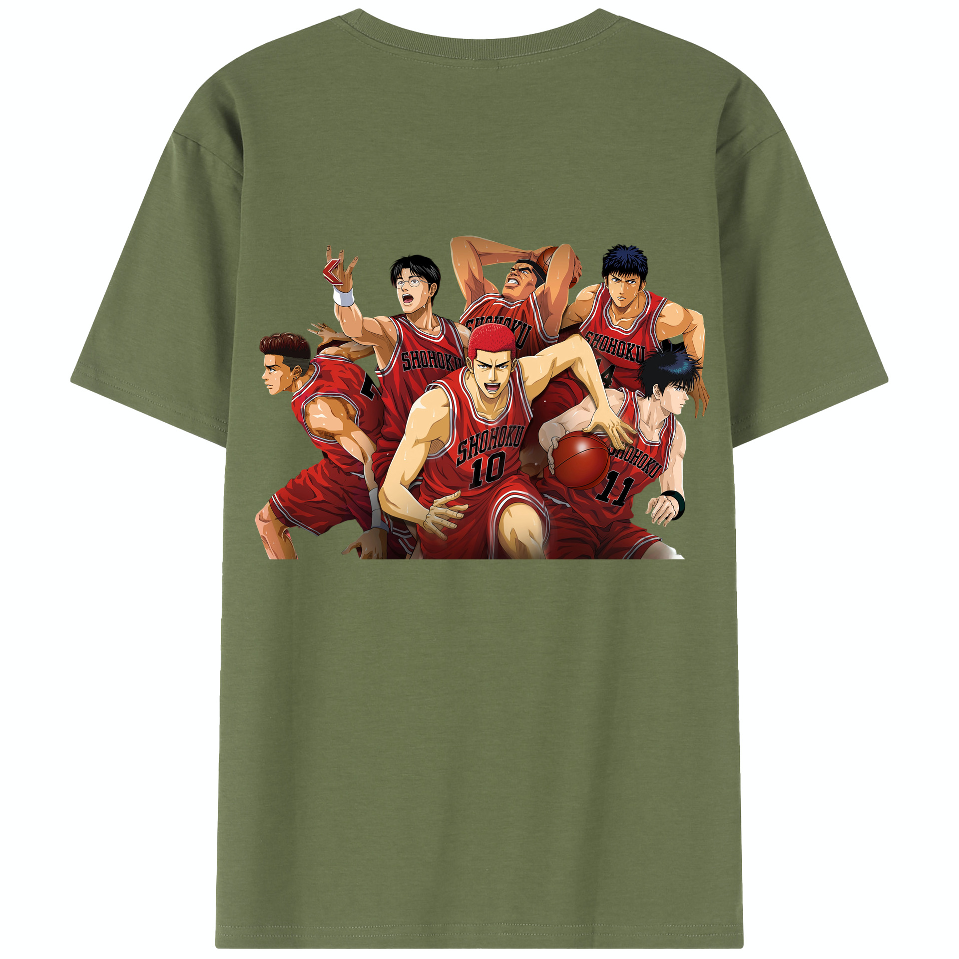 SLAM DUNK／スラムダンク 綿100％半袖Tシャツ（背面プリント）